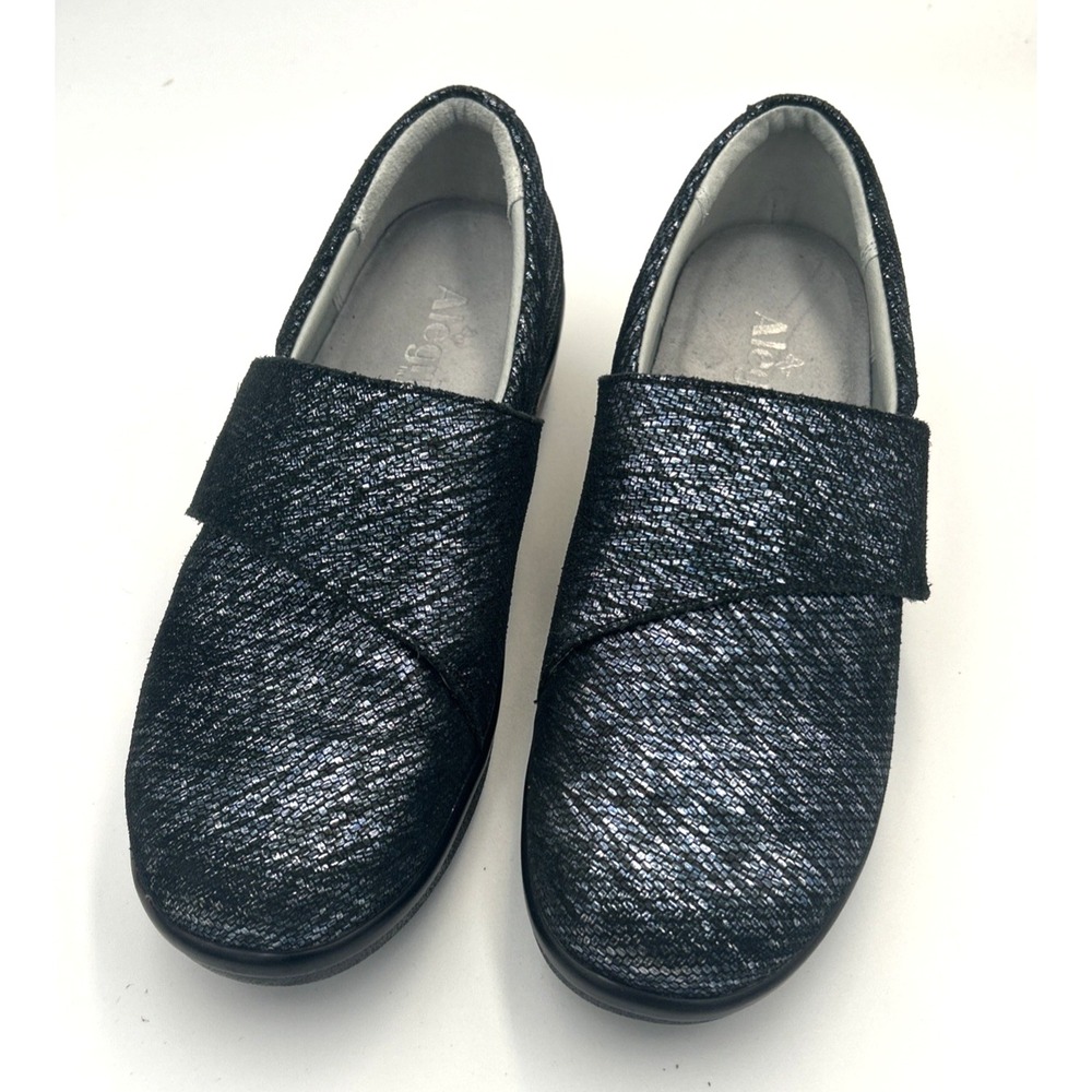Alegria Lauryn Shoes Women's 40 Blue Black Metallic Leather LAU-853W Comfort